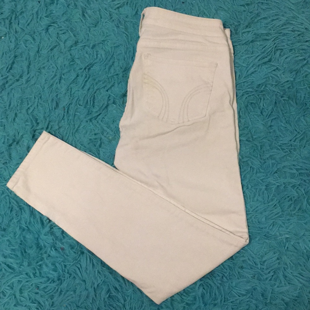 Hollister Low-Rise White Jeans